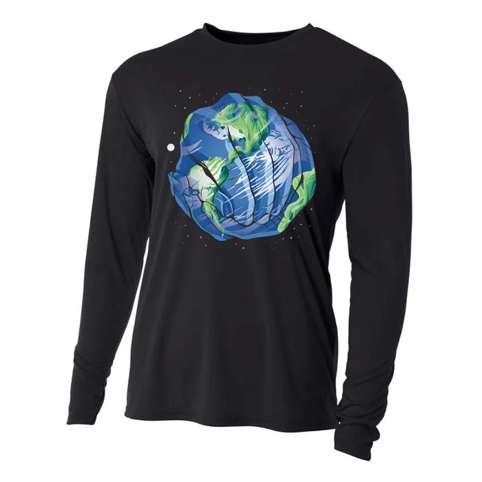 Earth Day Hands Cooling Performance Long Sleeve Crew