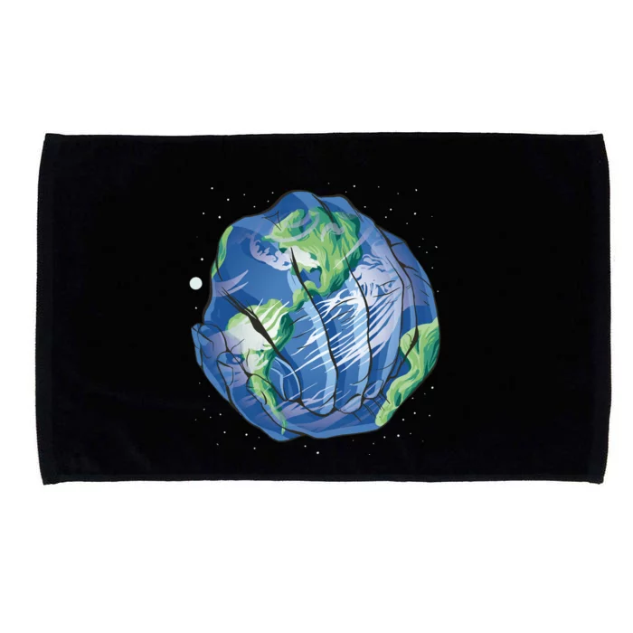 Earth Day Hands Microfiber Hand Towel