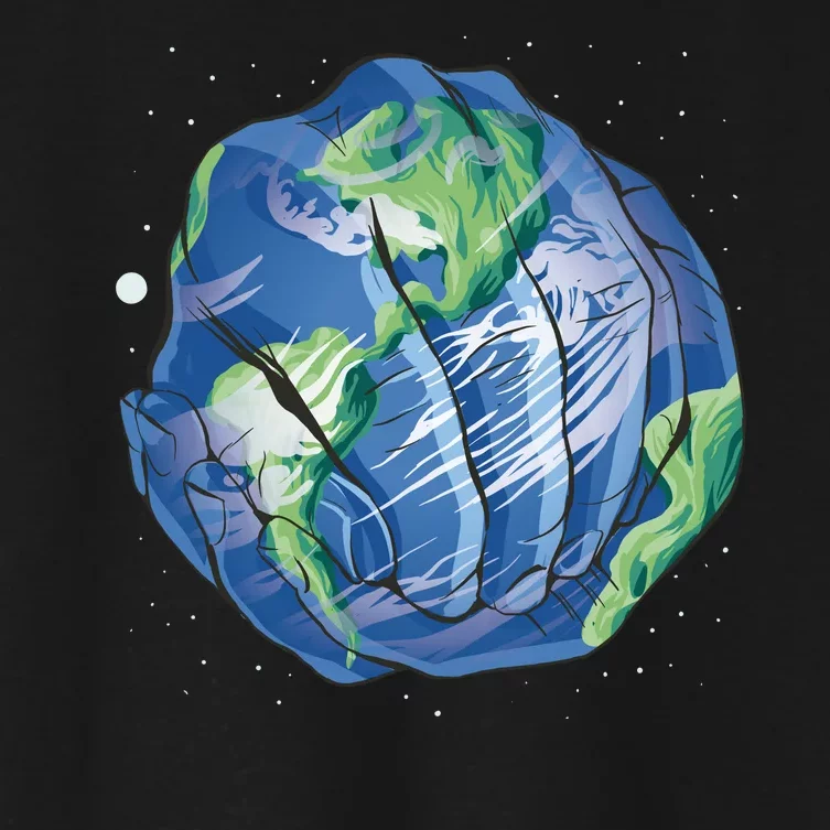 Earth Day Hands Women's Crop Top Tee