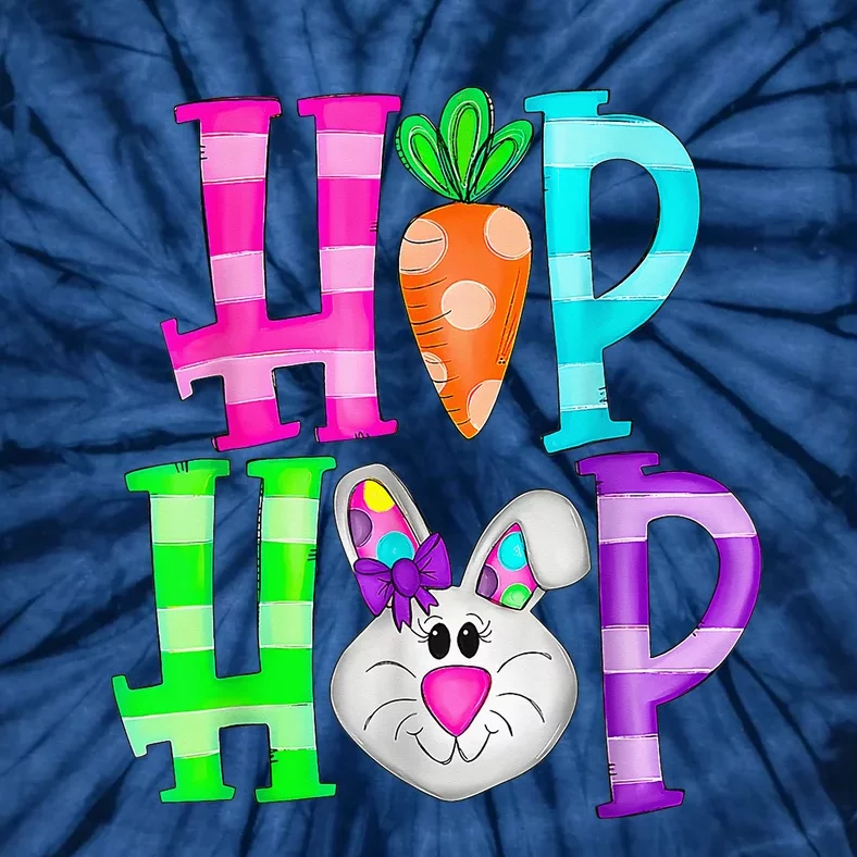 Easter Day Hip Hop Cute Bunny Funny Rabbit Tie-Dye T-Shirt