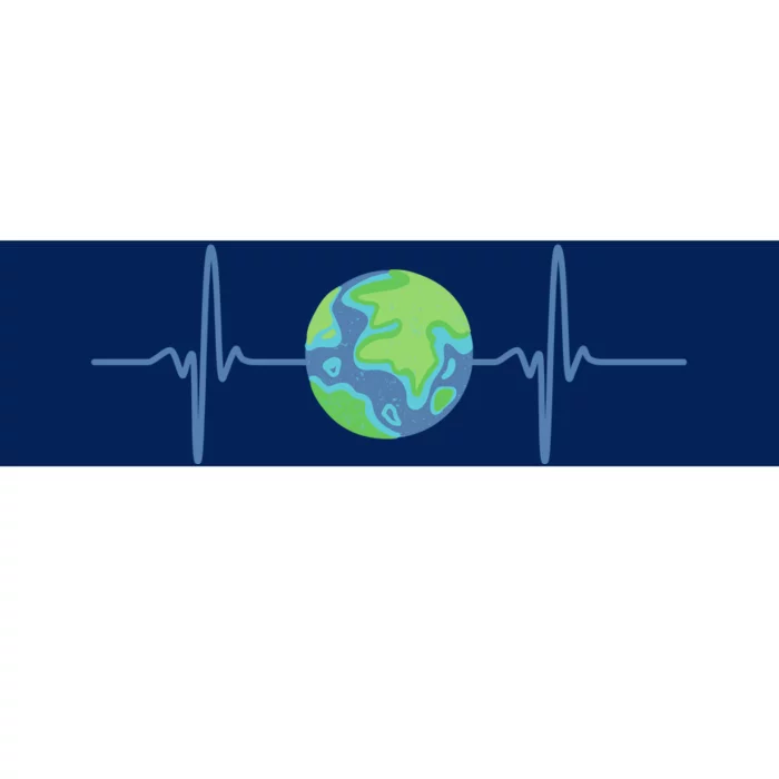 Earth Day Heartbeat Bumper Sticker