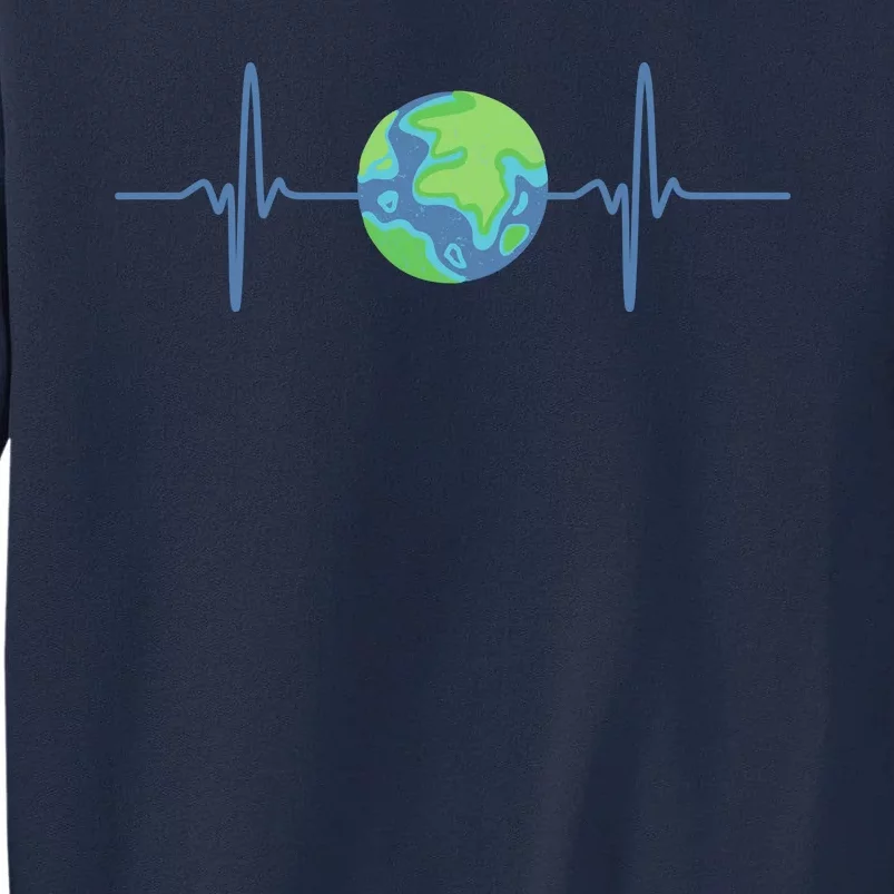 Earth Day Heartbeat Tall Sweatshirt