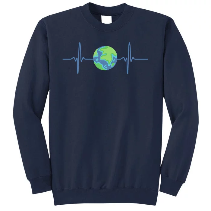 Earth Day Heartbeat Tall Sweatshirt