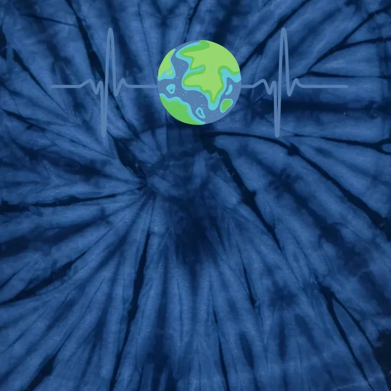 Earth Day Heartbeat Tie-Dye T-Shirt