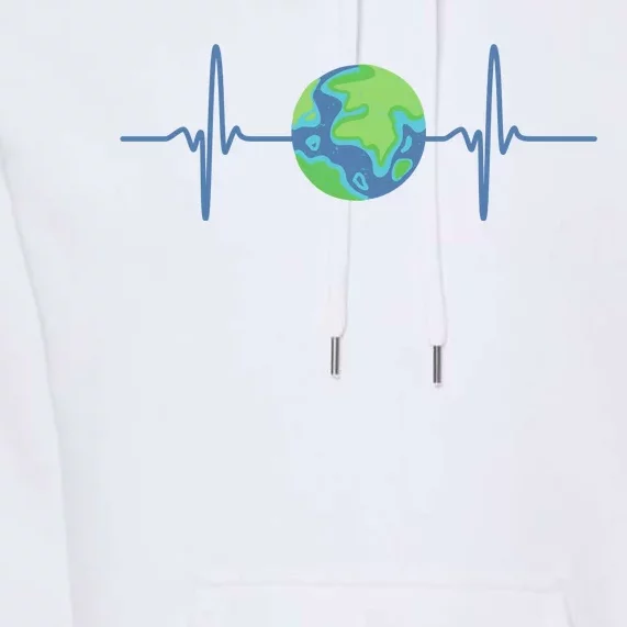 Earth Day Heartbeat Premium Hoodie