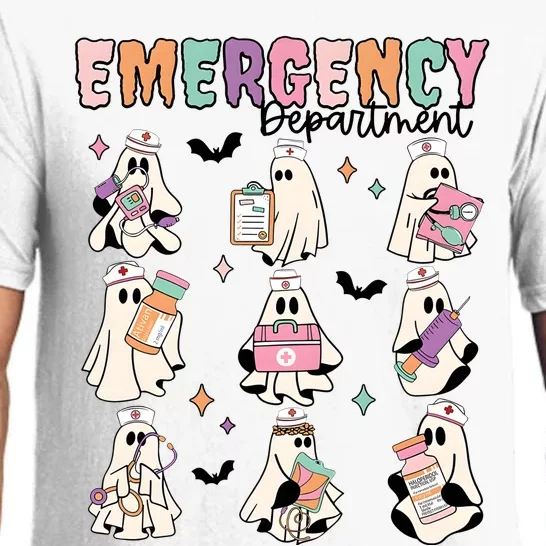 Emergency Department Halloween Nurse Health Care Pajama Set