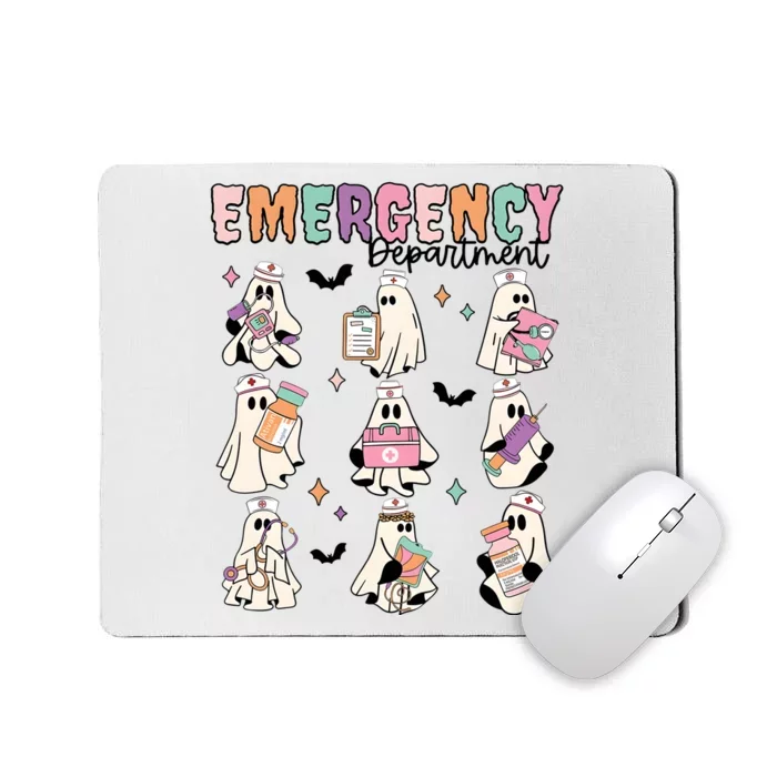 Emergency Department Halloween Nurse Health Care Mousepad