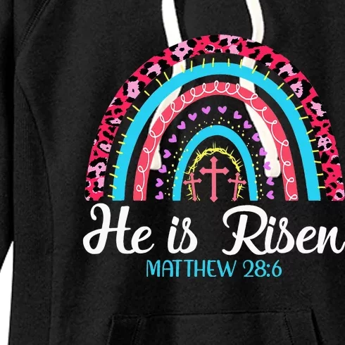 Easter Day He is Risen Easter Love Religious Women's Fleece Hoodie