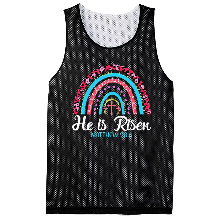 Easter Day He is Risen Easter Love Religious Mesh Reversible Basketball Jersey Tank