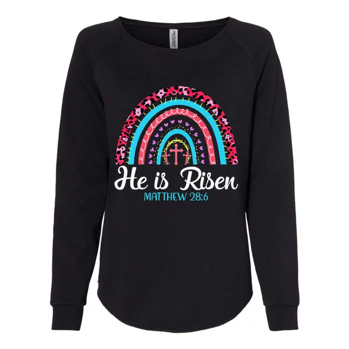 Easter Day He is Risen Easter Love Religious Womens California Wash Sweatshirt