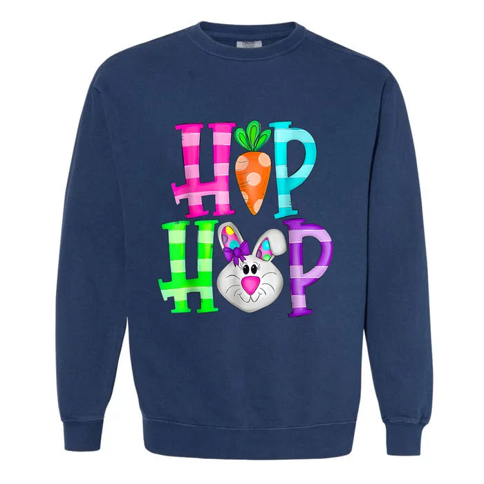 Easter Day Hip Hop Cute Bunny Funny Rabbit Garment-Dyed Sweatshirt