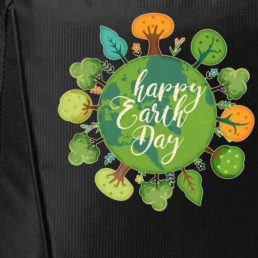 Earth Day Happy Earth Day Trees City Backpack