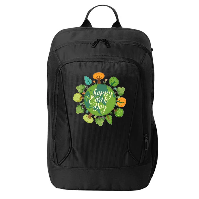 Earth Day Happy Earth Day Trees City Backpack