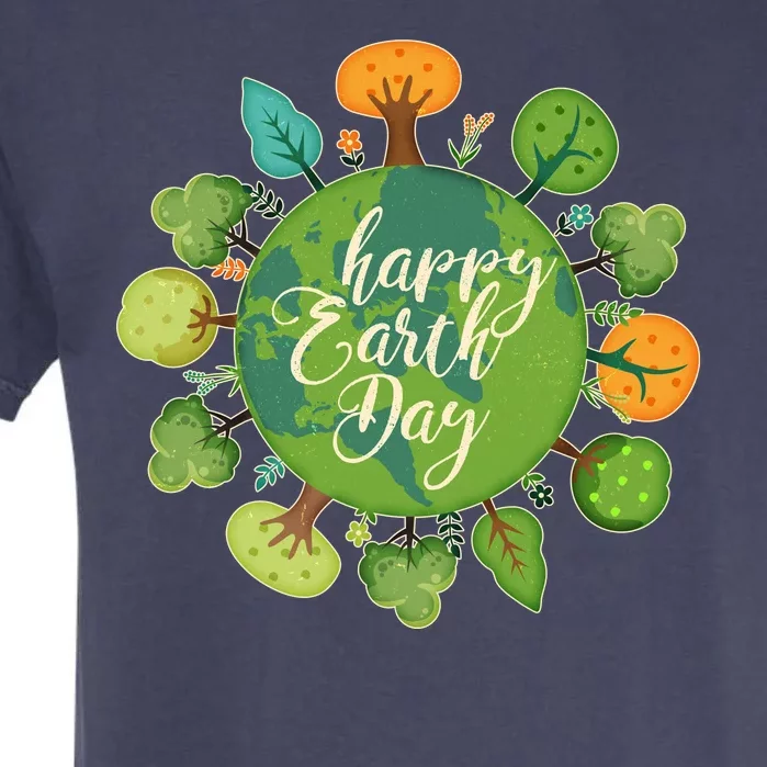 Earth Day Happy Earth Day Trees Garment-Dyed Heavyweight T-Shirt