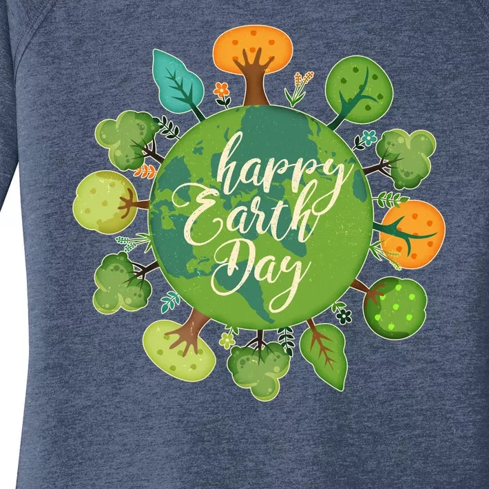 Earth Day Happy Earth Day Trees Women's Perfect Tri Tunic Long Sleeve Shirt