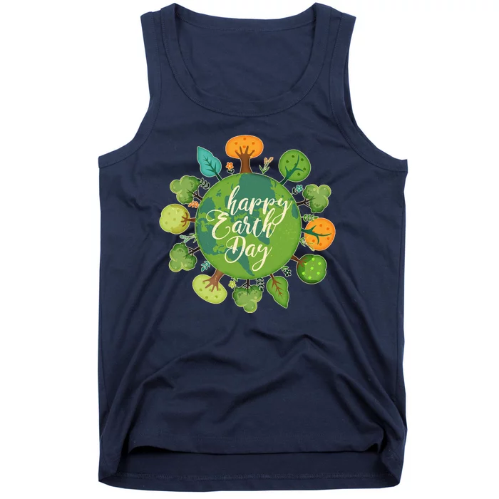 Earth Day Happy Earth Day Trees Tank Top