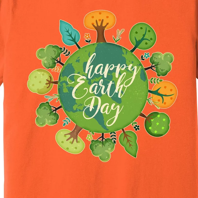 Earth Day Happy Earth Day Trees Premium T-Shirt