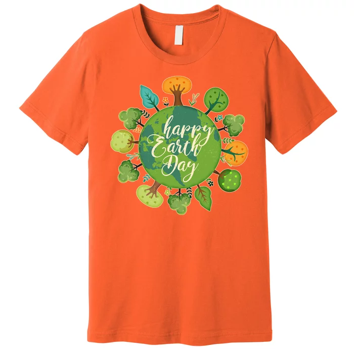 Earth Day Happy Earth Day Trees Premium T-Shirt