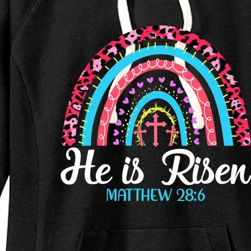 Easter Day He is Risen Easter Love Religious Women's Fleece Hoodie