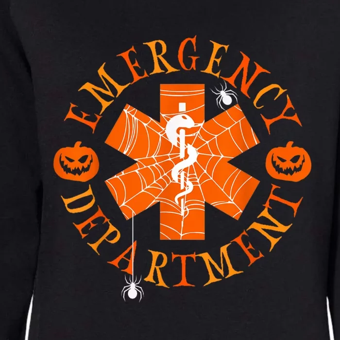 Emergency Department Halloween Emergency Room Nursing Nurse Womens California Wash Sweatshirt