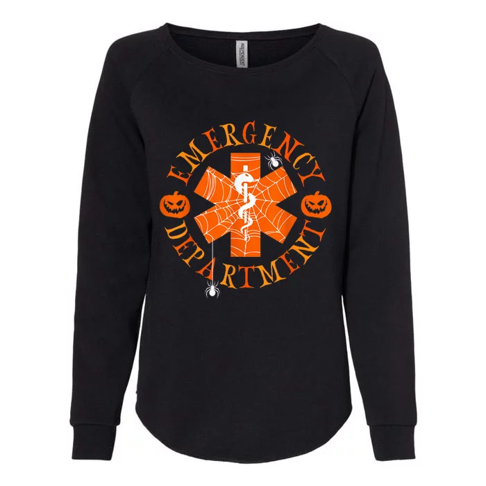 Emergency Department Halloween Emergency Room Nursing Nurse Womens California Wash Sweatshirt