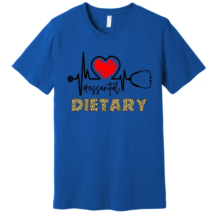 Essential Dietary Heartbeat Dietary Nurse Gift Premium T-Shirt