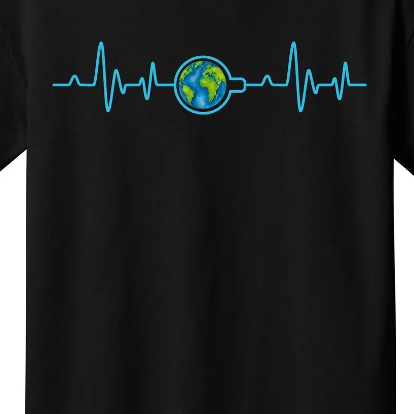 Earth Day Heartbeat Kids T-Shirt