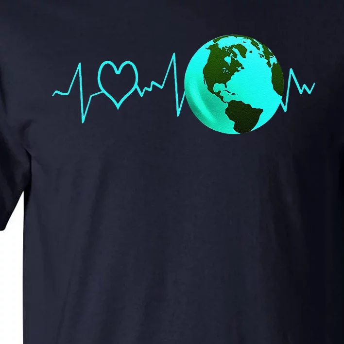 Earth Day Heartbeat Recycling Climate Change Activism Gift Tall T-Shirt