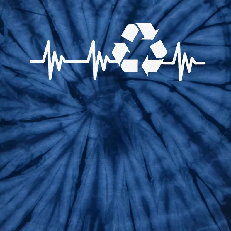 Earth Day Heartbeat Recycling Recycle For Women Tie-Dye T-Shirt