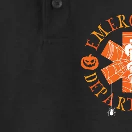 Emergency Department Halloween Emergency Room Nursing Nurse Dry Zone Grid Performance Polo