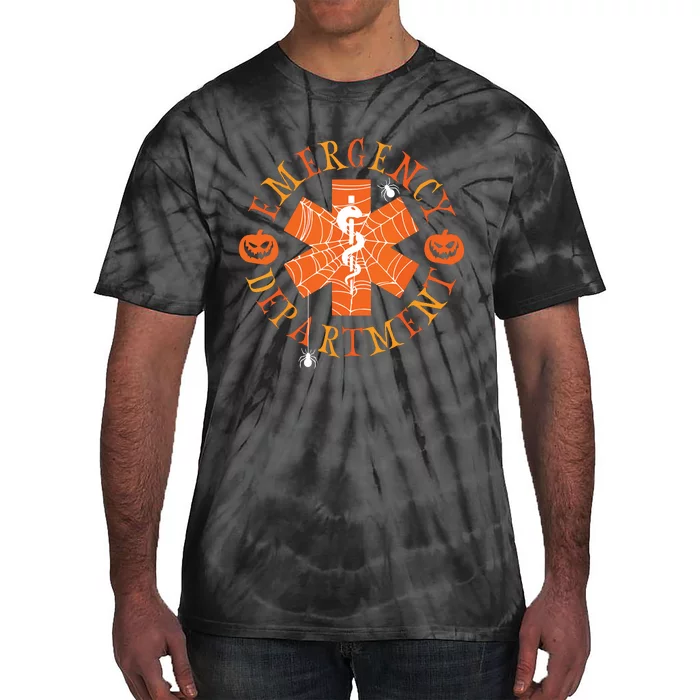 Emergency Department Halloween Emergency Room Nursing Nurse Tie-Dye T-Shirt