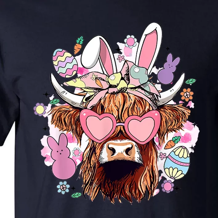 Easter Day Highland Cow Tall T-Shirt