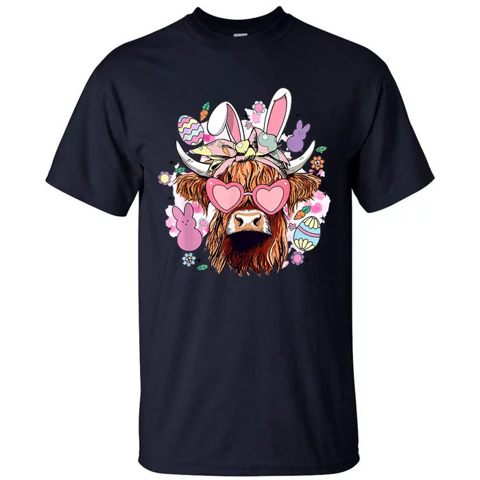 Easter Day Highland Cow Tall T-Shirt