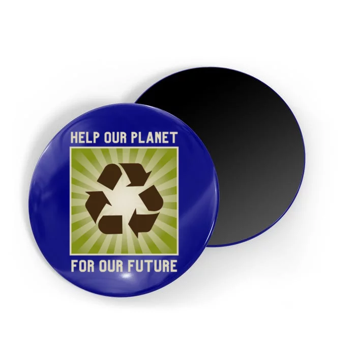 Earth Day Help Our Planet Future Reduce Reuse Recycle Logo Cute Gift Magnet