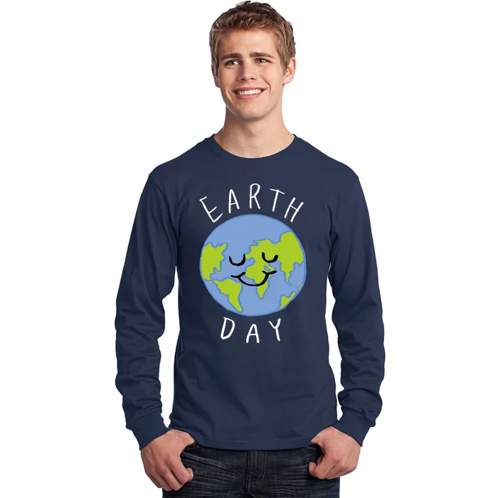 Earth Day Happy Planet Long Sleeve Shirt