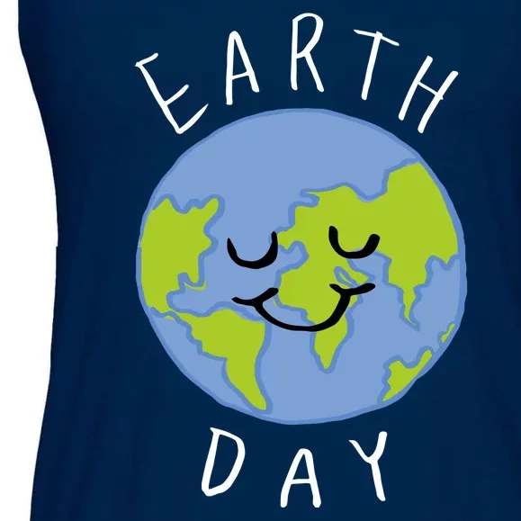 Earth Day Happy Planet Ladies Essential Flowy Tank