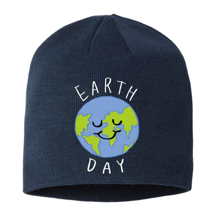 Earth Day Happy Planet 8 1/2in Sustainable Knit Beanie