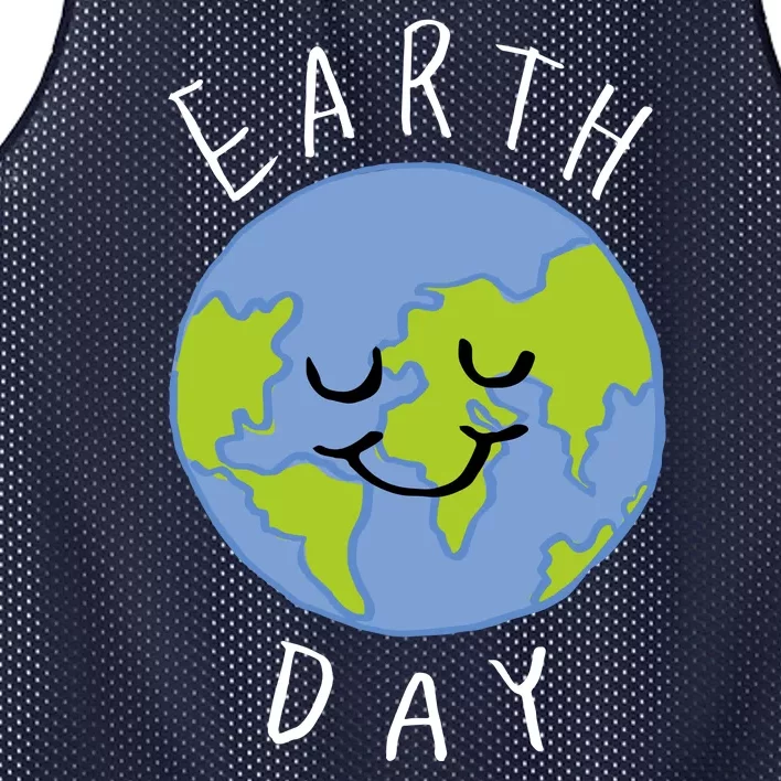 Earth Day Happy Planet Mesh Reversible Basketball Jersey Tank