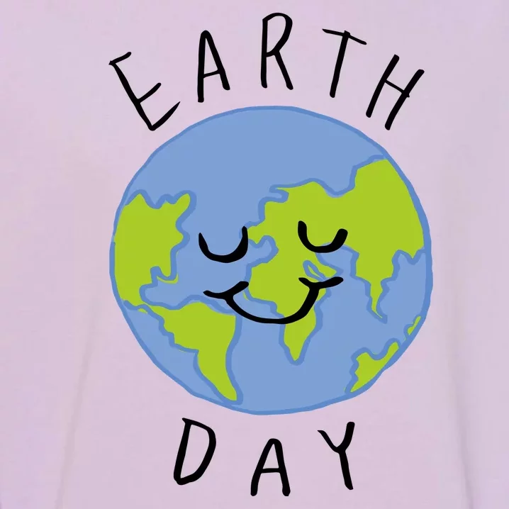 Earth Day Happy Planet Garment-Dyed Sweatshirt