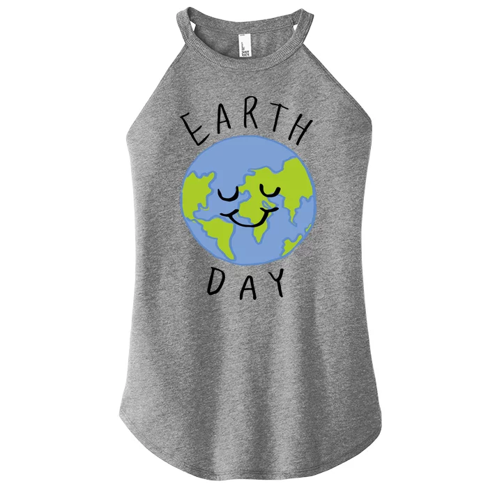 Earth Day Happy Planet Women’s Perfect Tri Rocker Tank