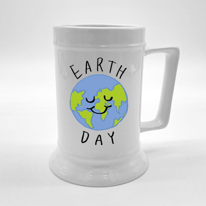 Earth Day Happy Planet Front & Back Beer Stein