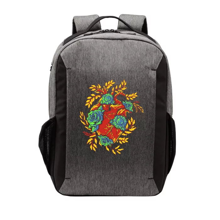 Earth Day Half Nature Half Heart Gift Vector Backpack