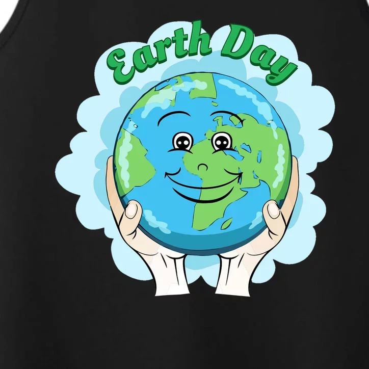 Earth Day Happy Globe Performance Tank