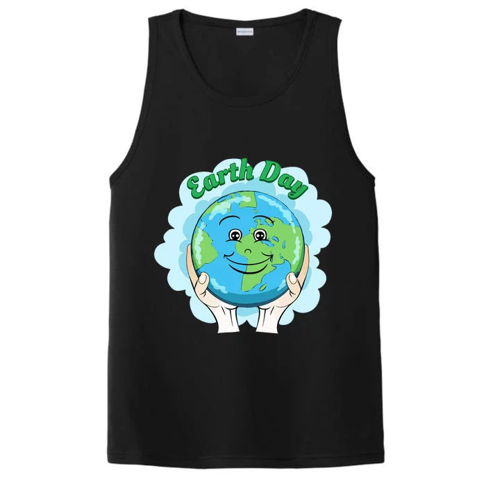 Earth Day Happy Globe Performance Tank