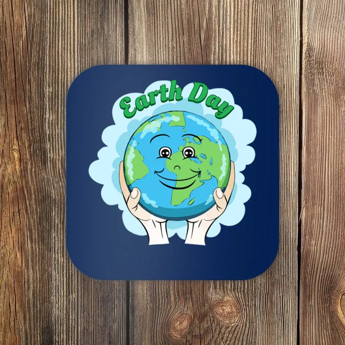 Earth Day Happy Globe Coaster