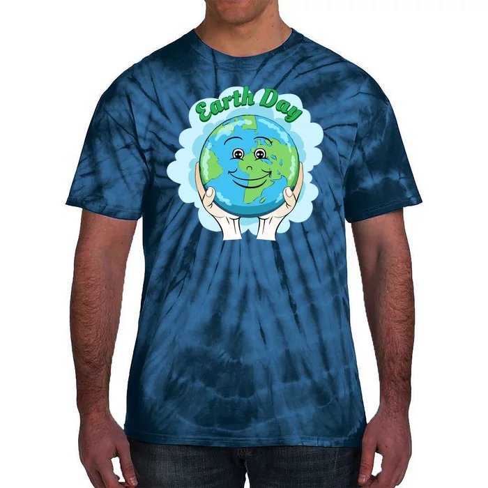 Earth Day Happy Globe Tie-Dye T-Shirt