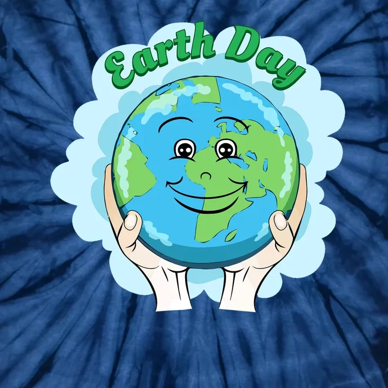 Earth Day Happy Globe Tie-Dye T-Shirt