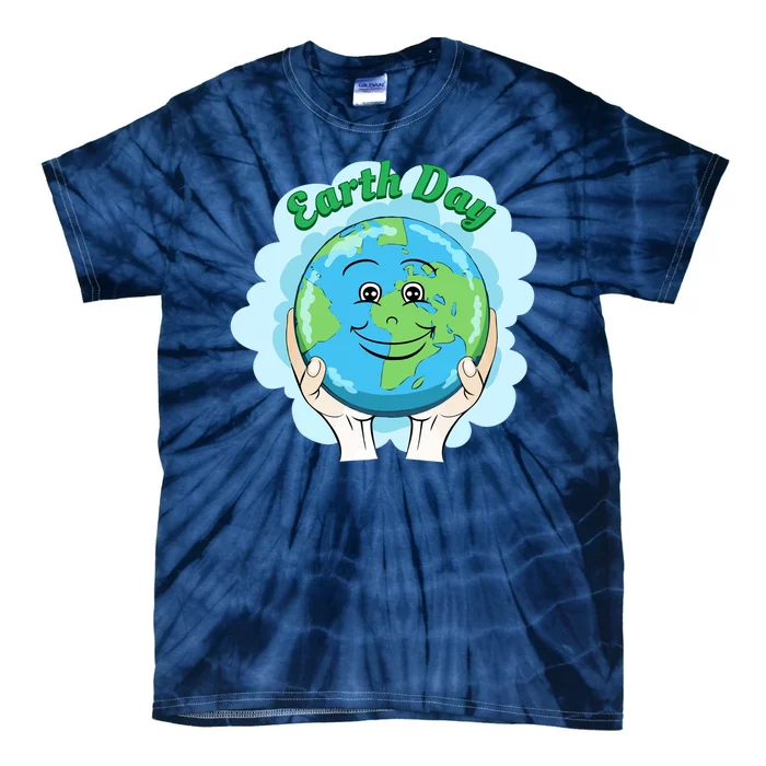 Earth Day Happy Globe Tie-Dye T-Shirt