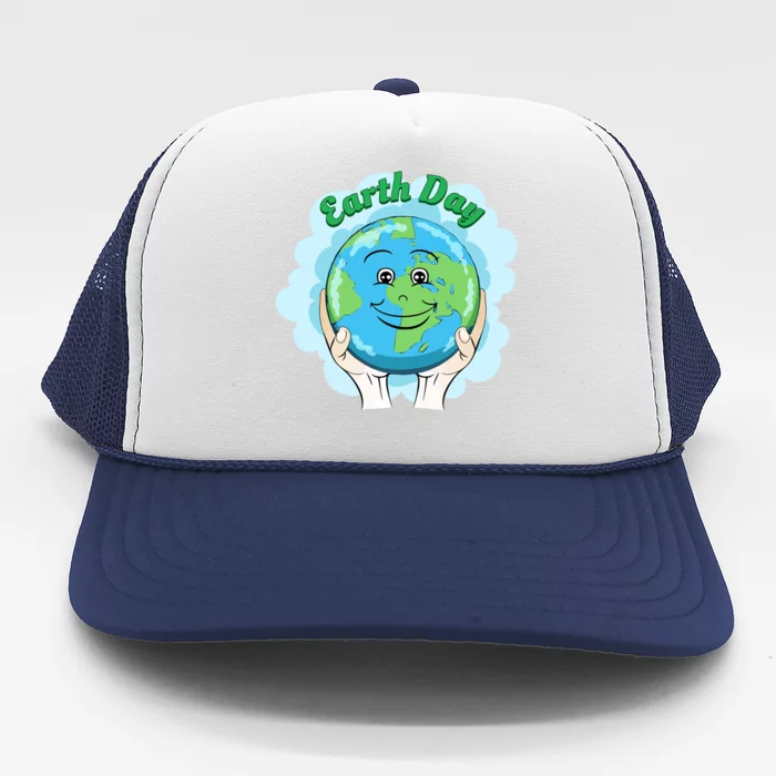 Earth Day Happy Globe Trucker Hat