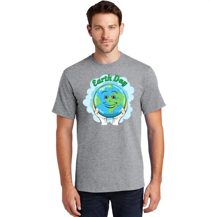 Earth Day Happy Globe Tall T-Shirt